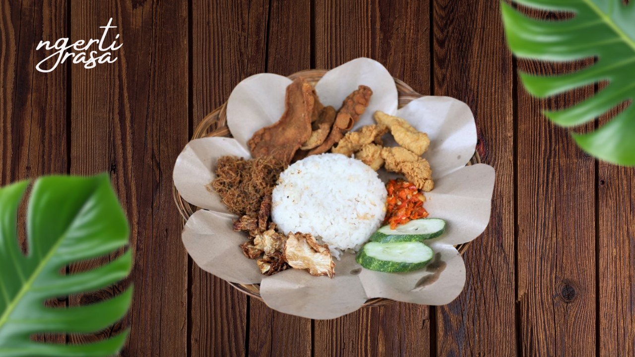 Nasi Kulit Ayam Sambel Matah